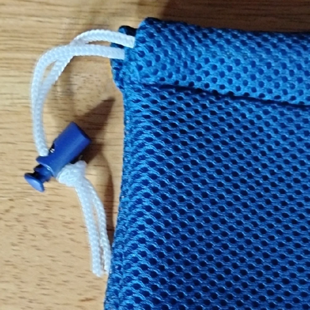 Jiberish Blue Bath Storage Bag Drawstring